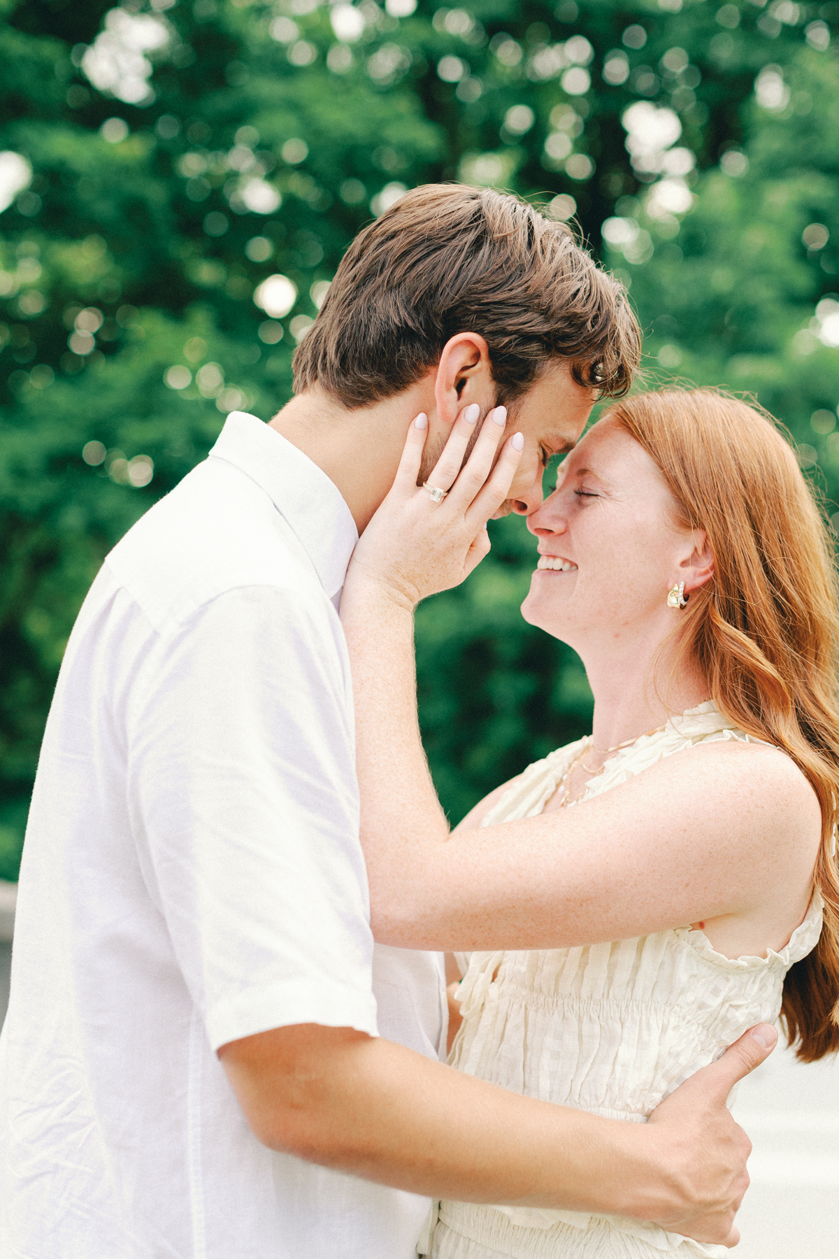 Couple, face-to-face