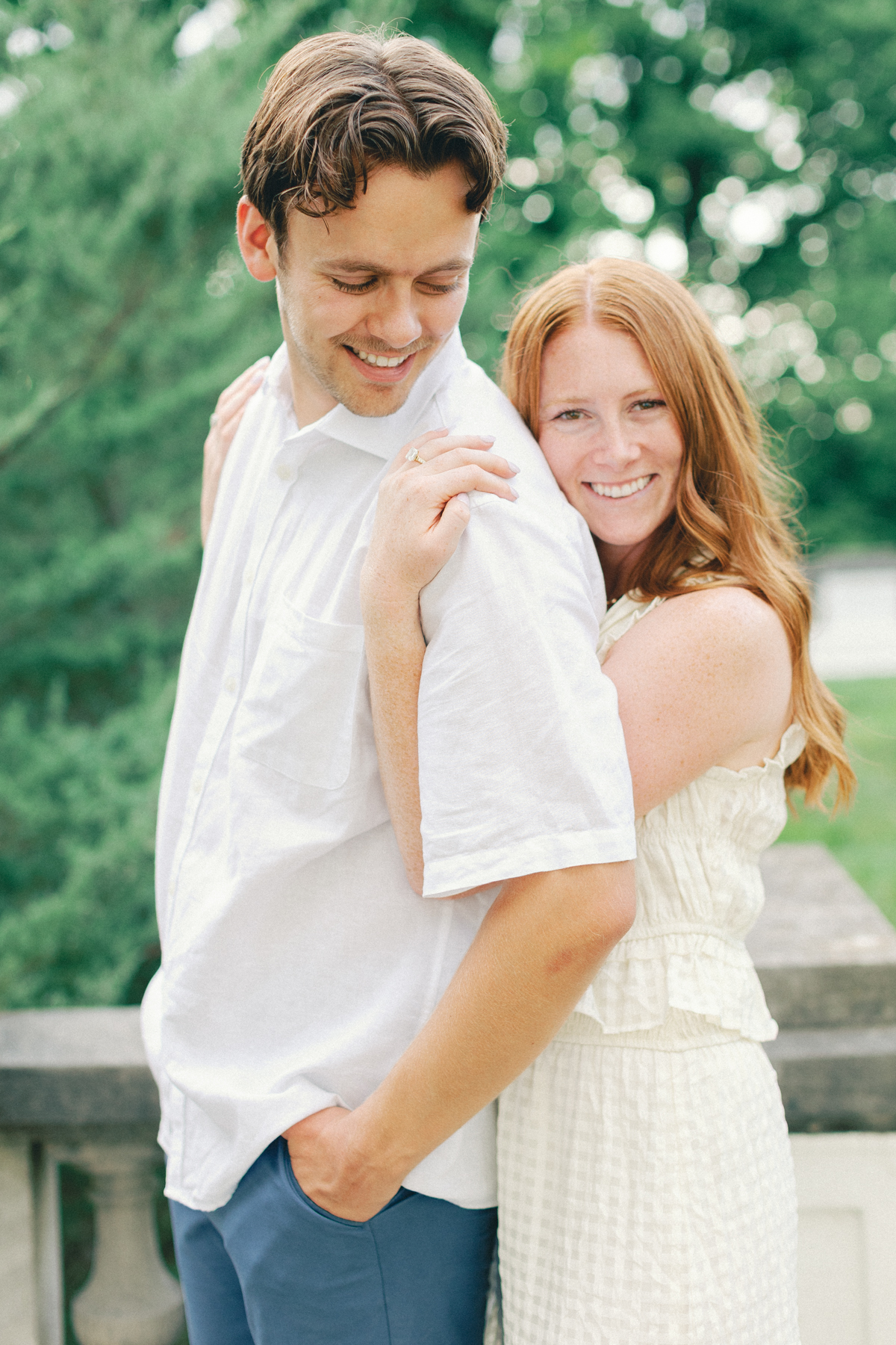  couple smiling at the camer
