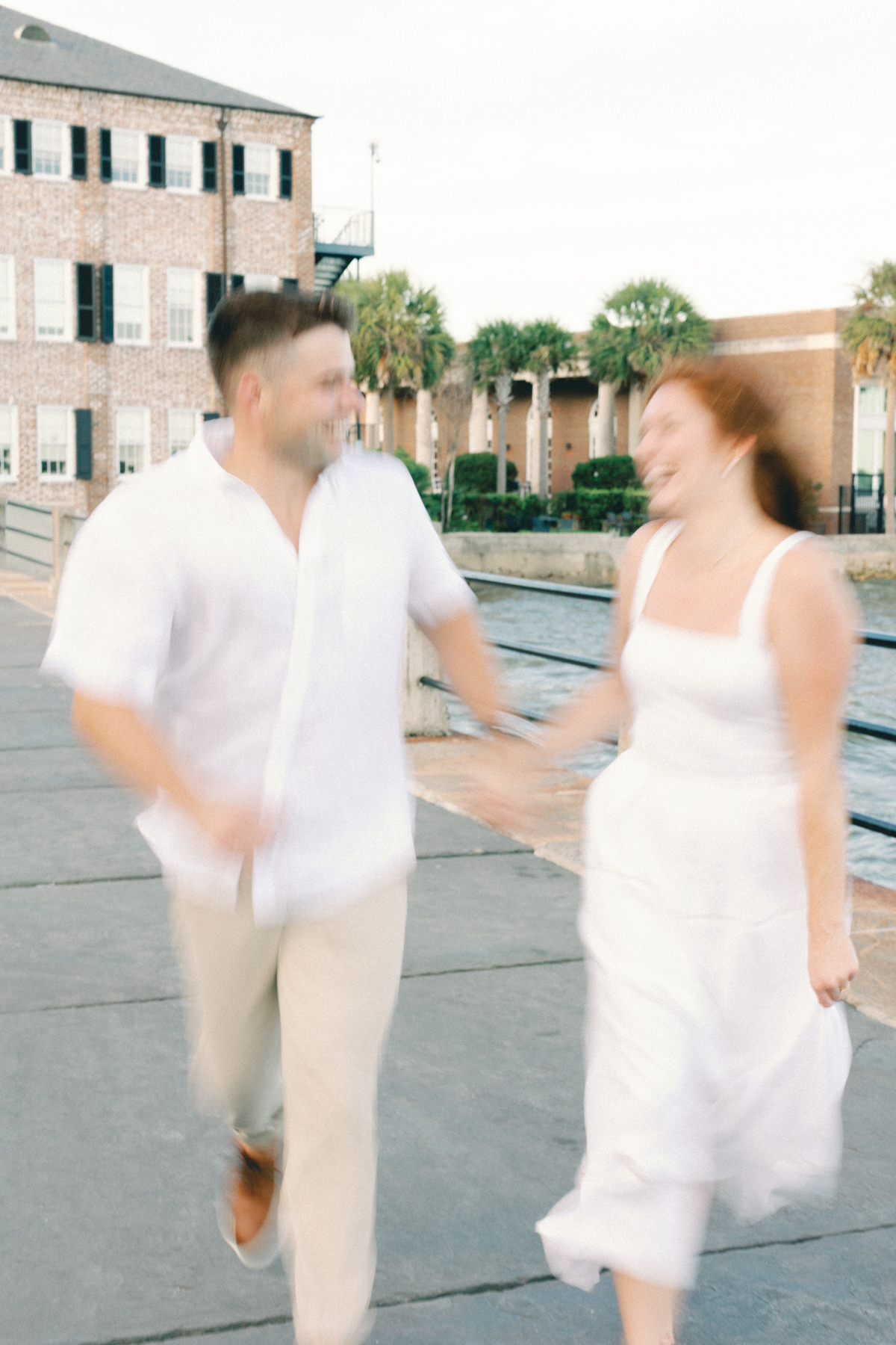 Running towards camera, blurry,