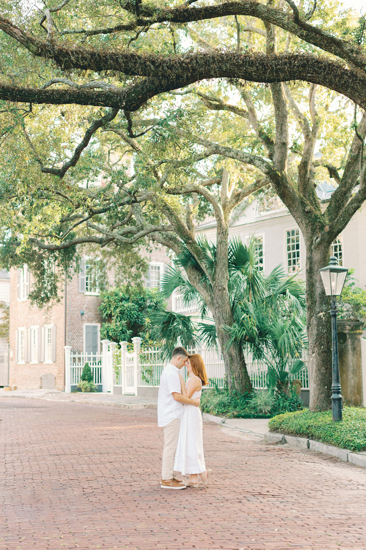 Couple in the middle of the road