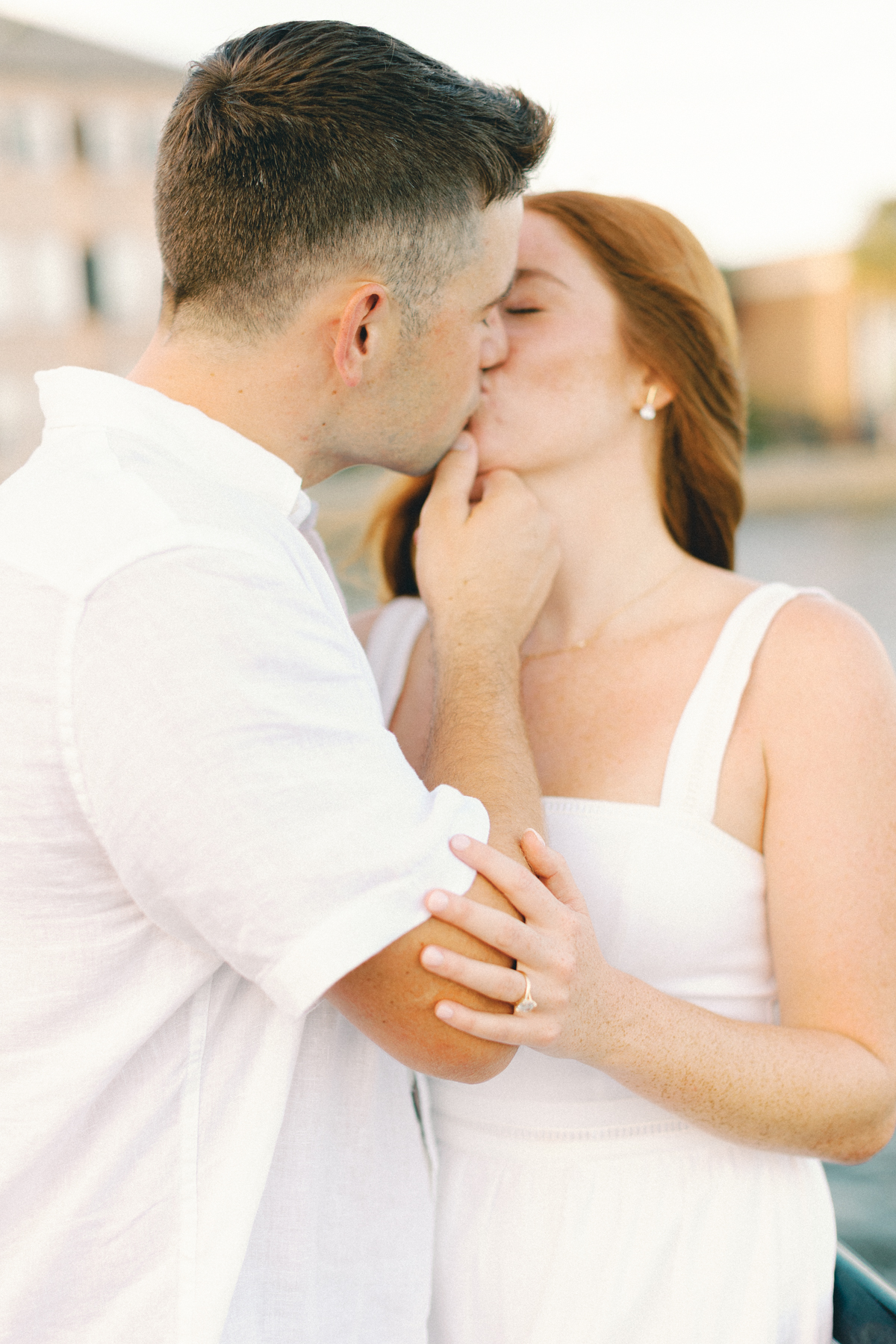 Couple kiss