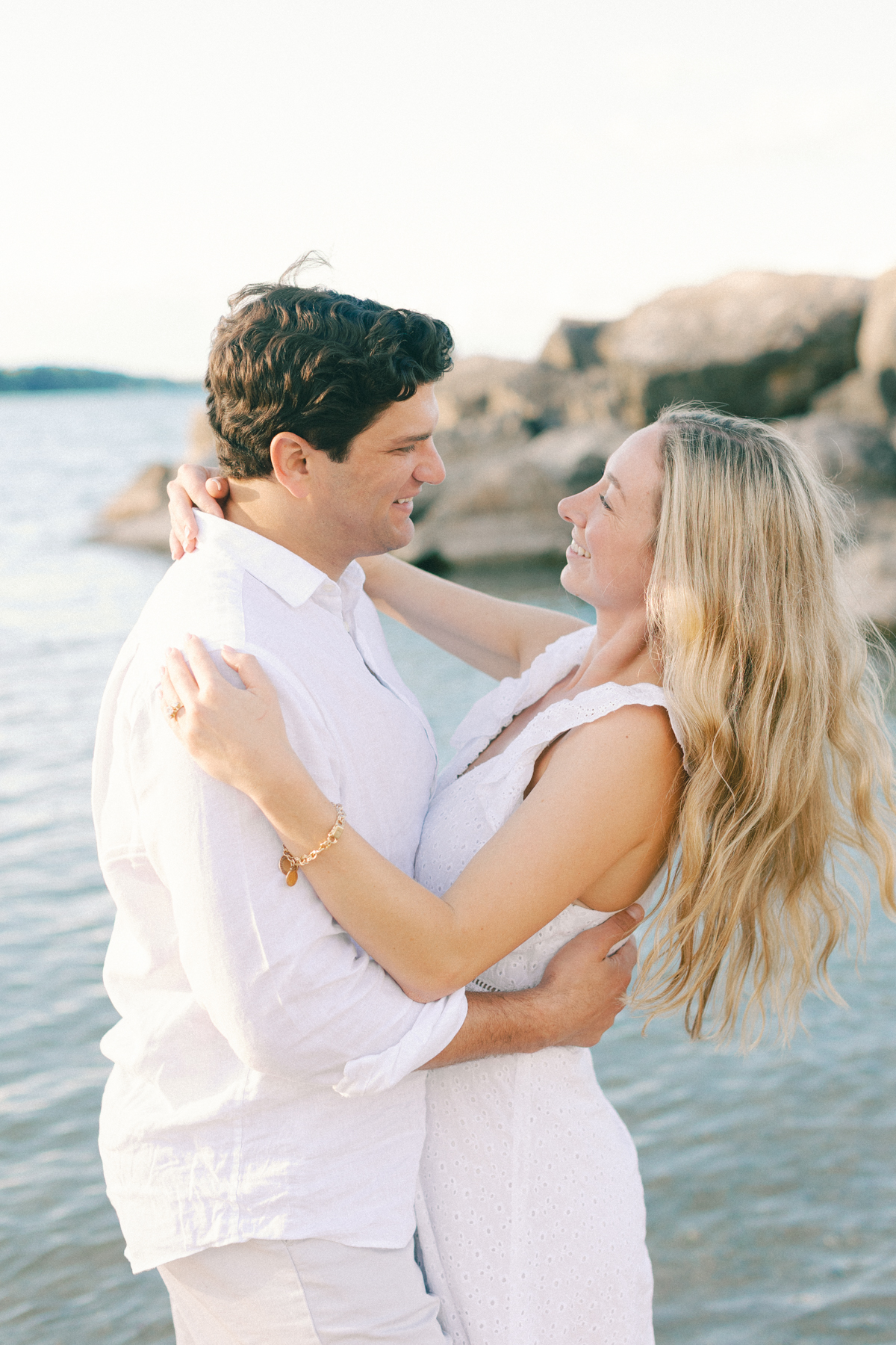 Couple holding each each other