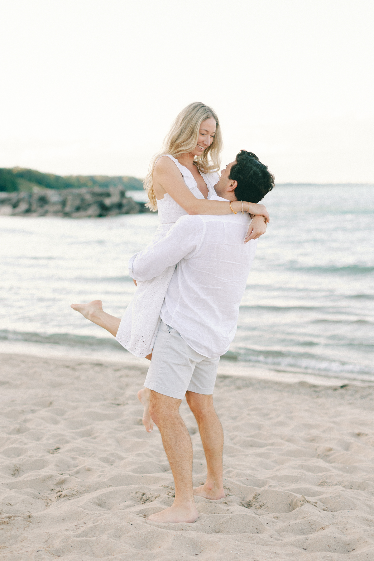 Him picking her up
