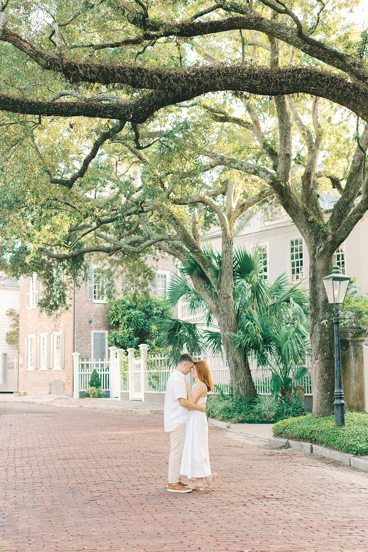 couple in the middle of the road