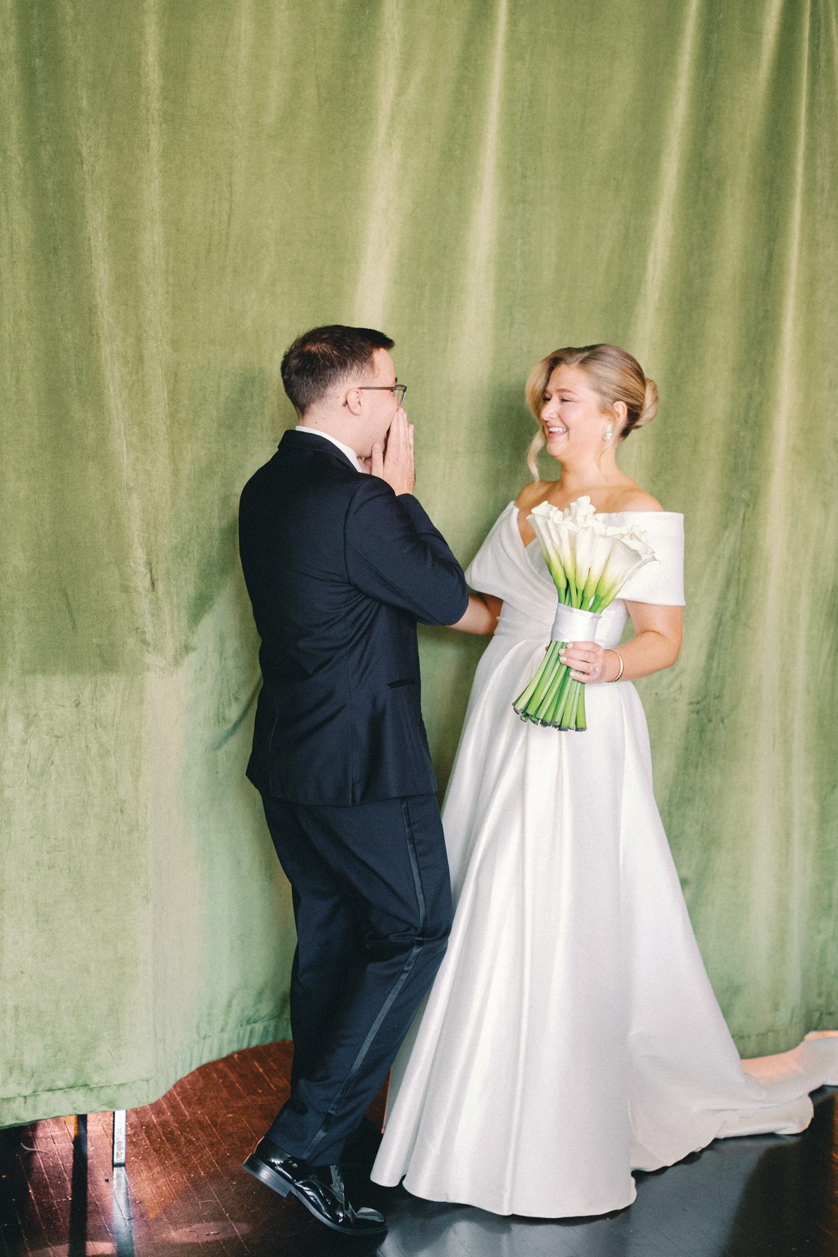 First look with (groom)