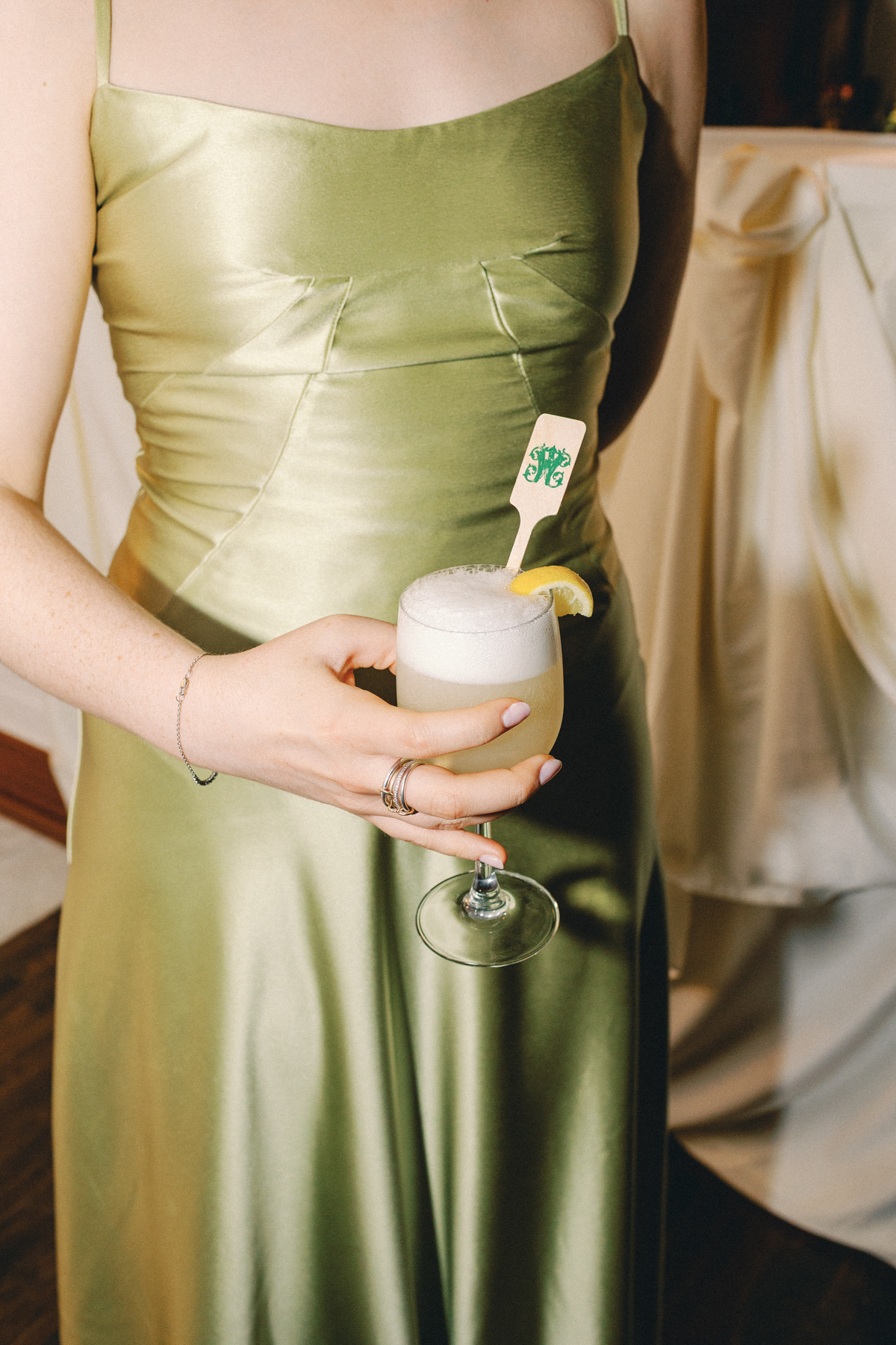 Guest holding a drink
