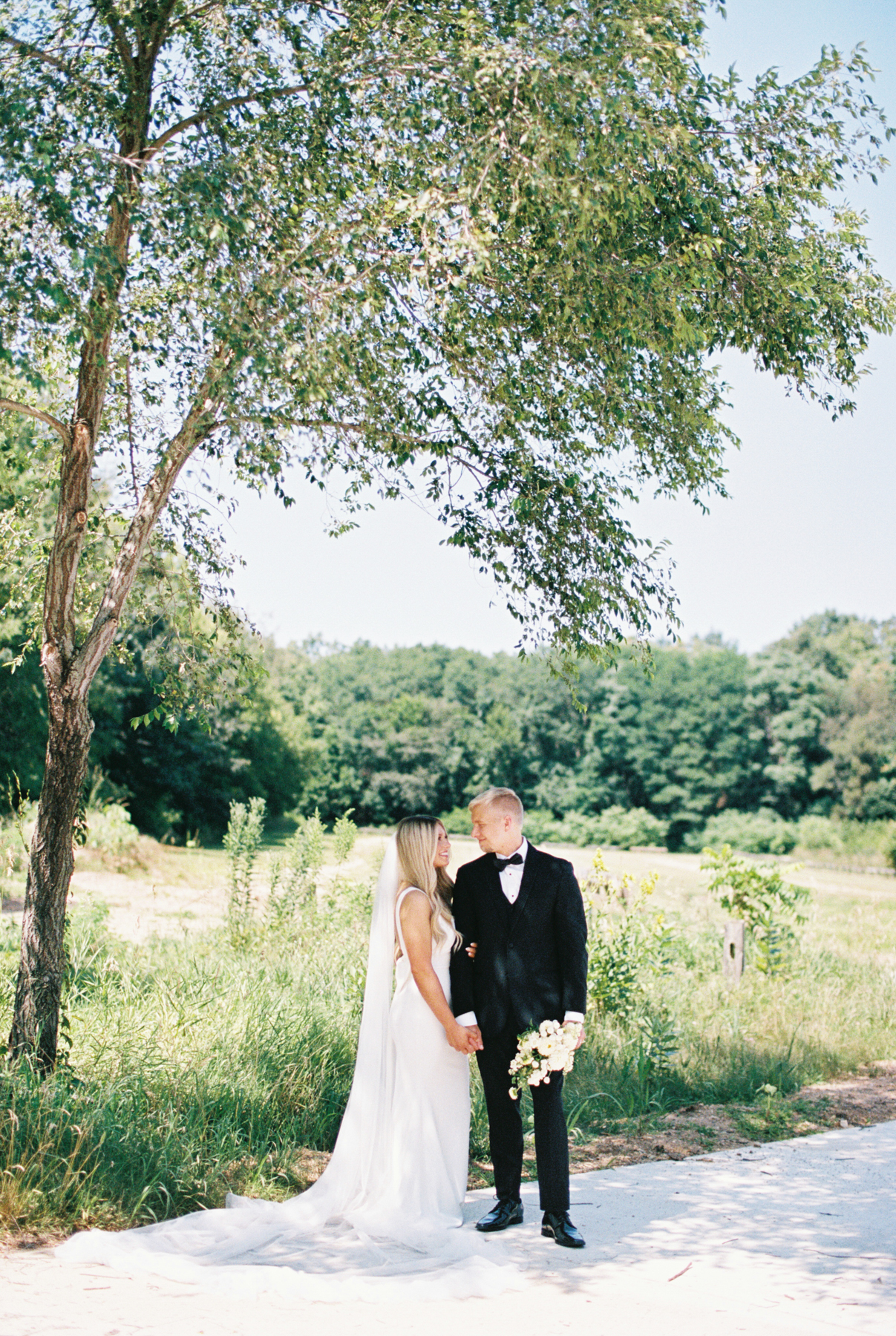Bride and groom portrait