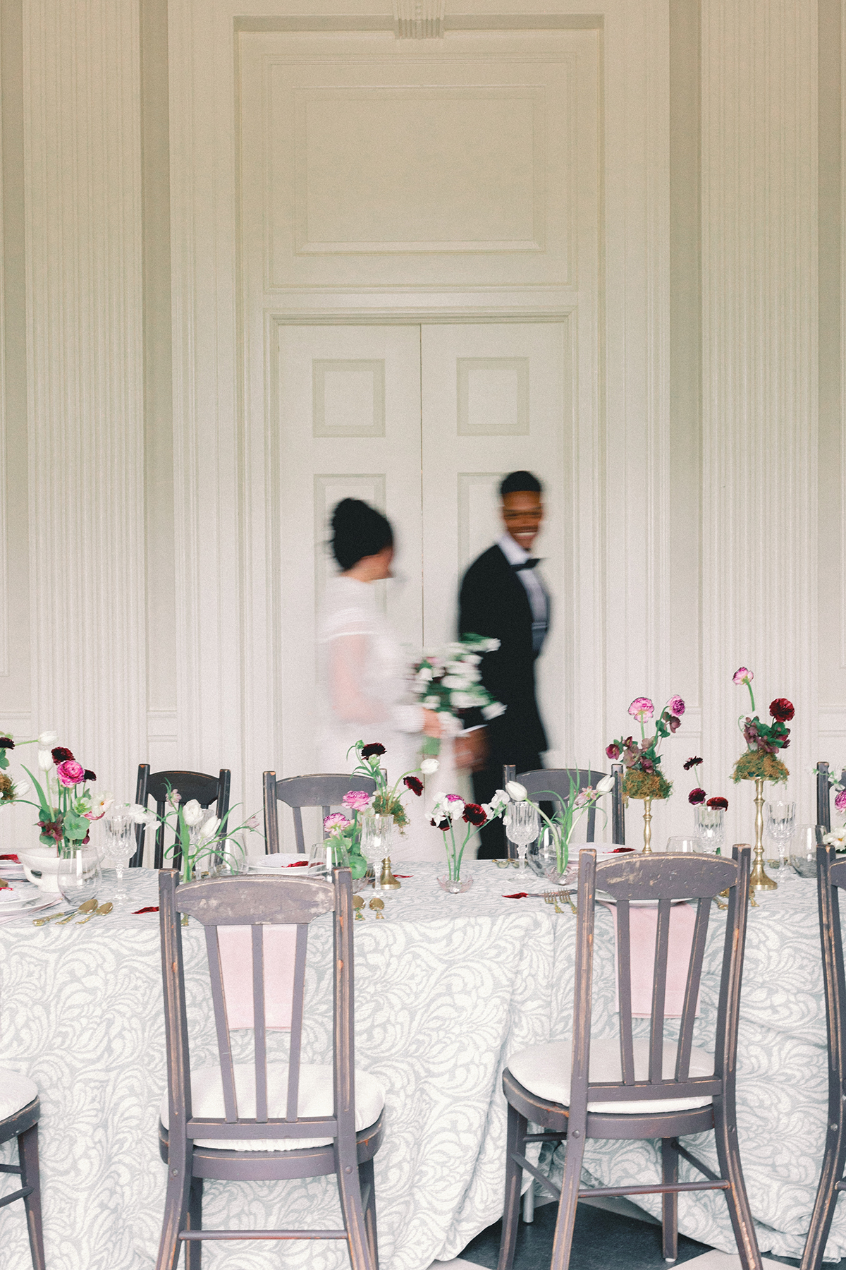 Writing room walking past table