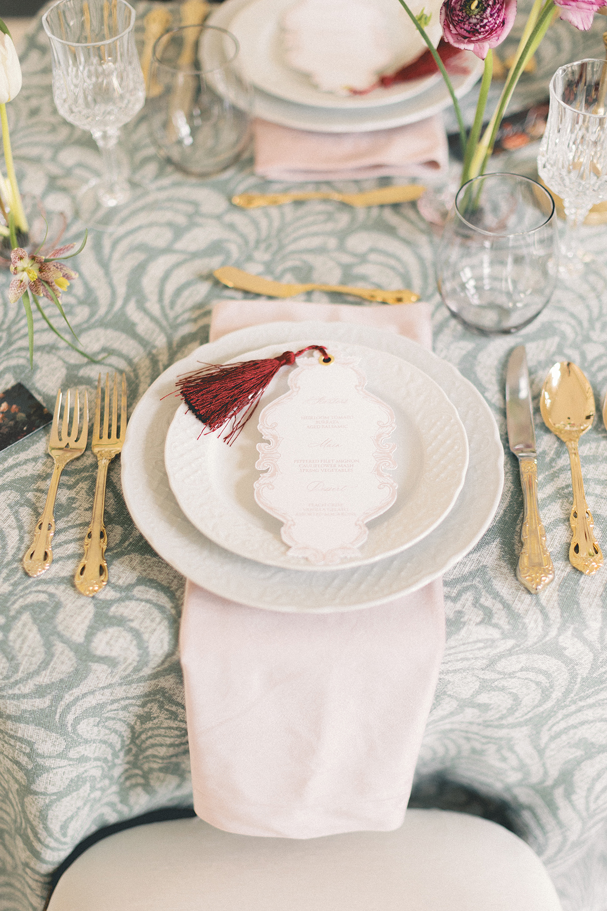 reception dinner silverware