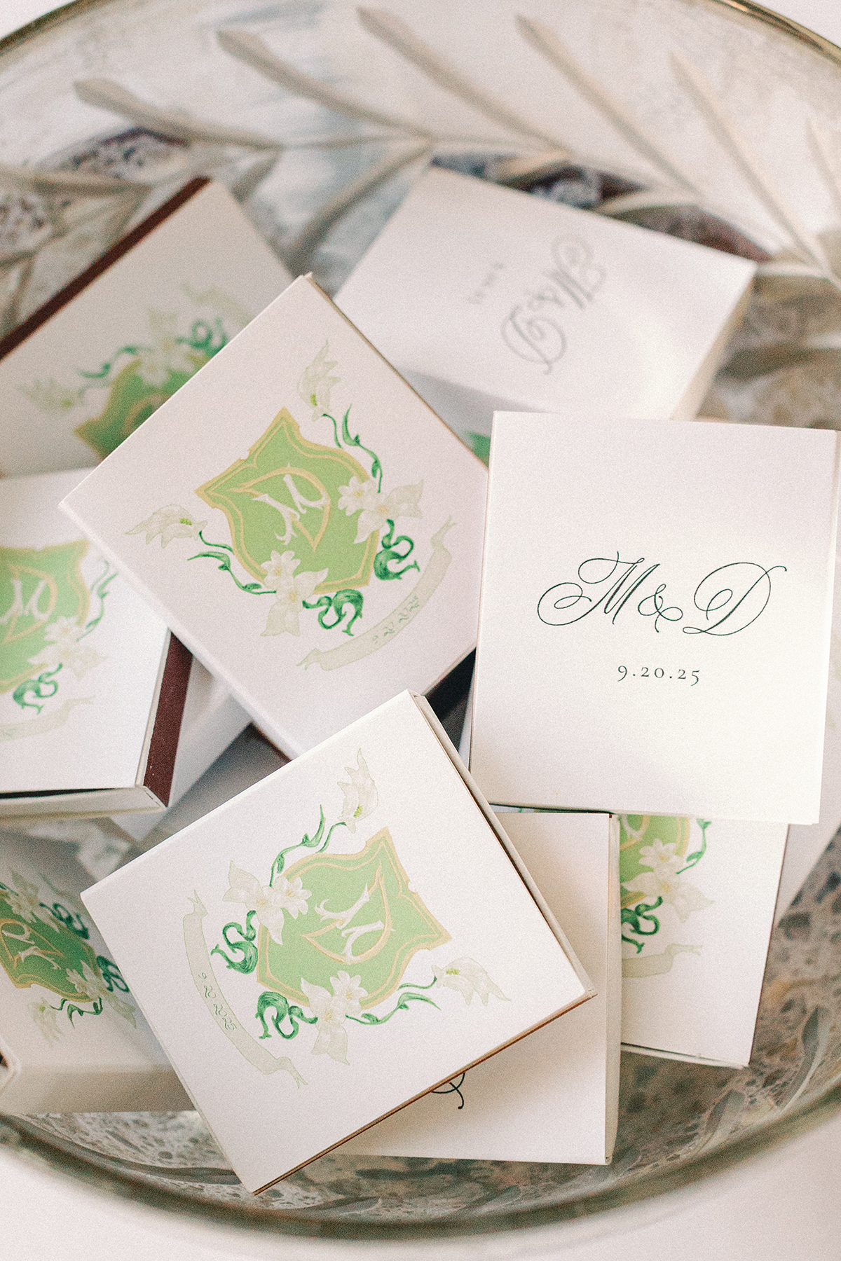 match boxes custom wedding detail