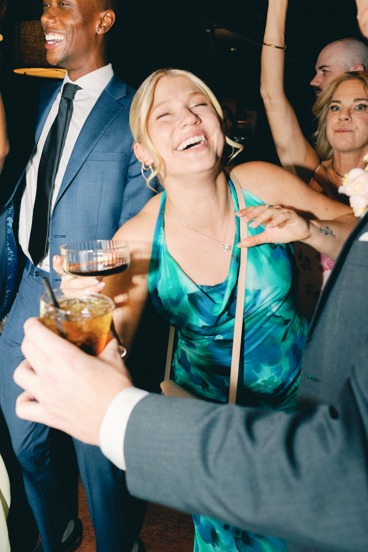 people dancing with martini