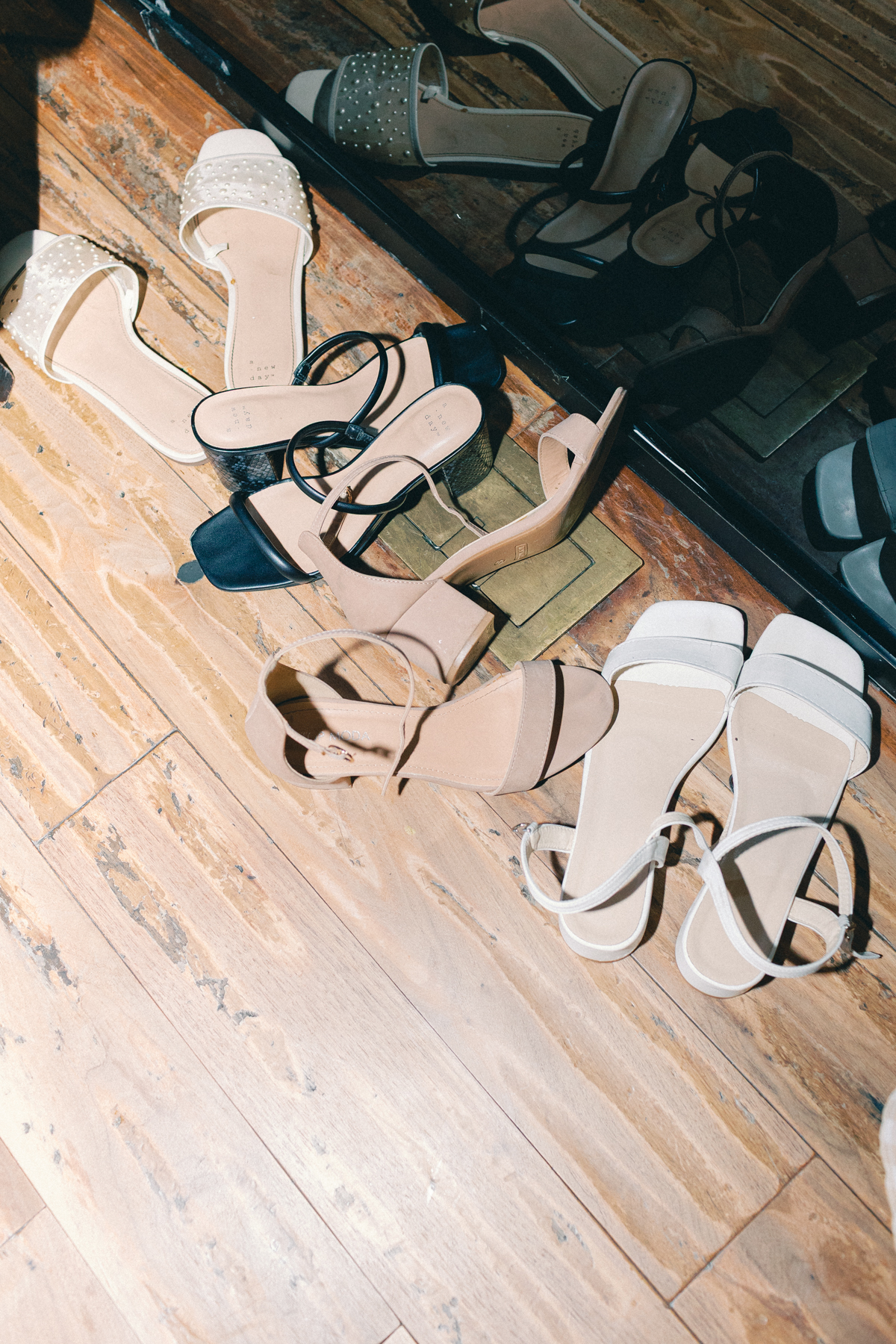 guests shoes on the floor