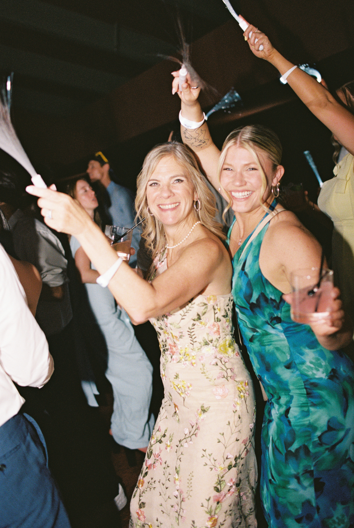 people dancing mom and friend