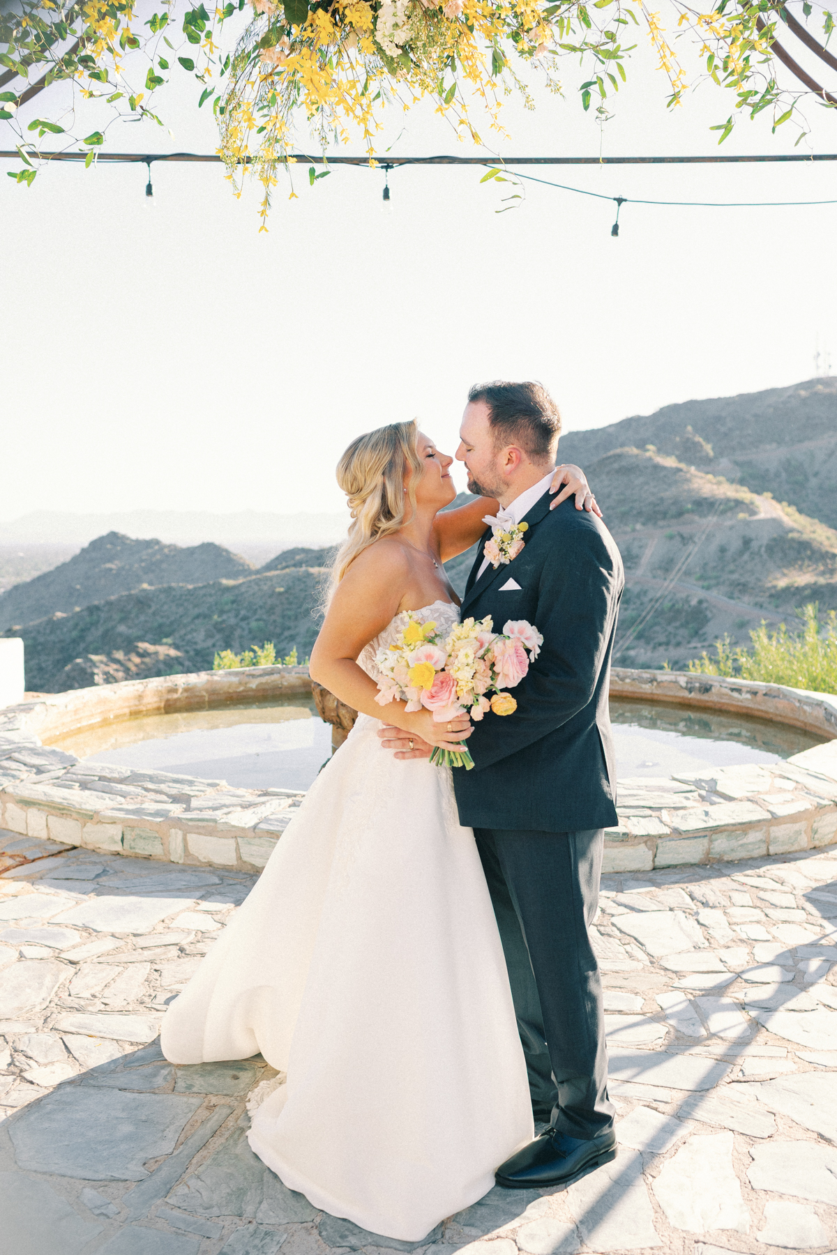 Bride and groom at ceremony space