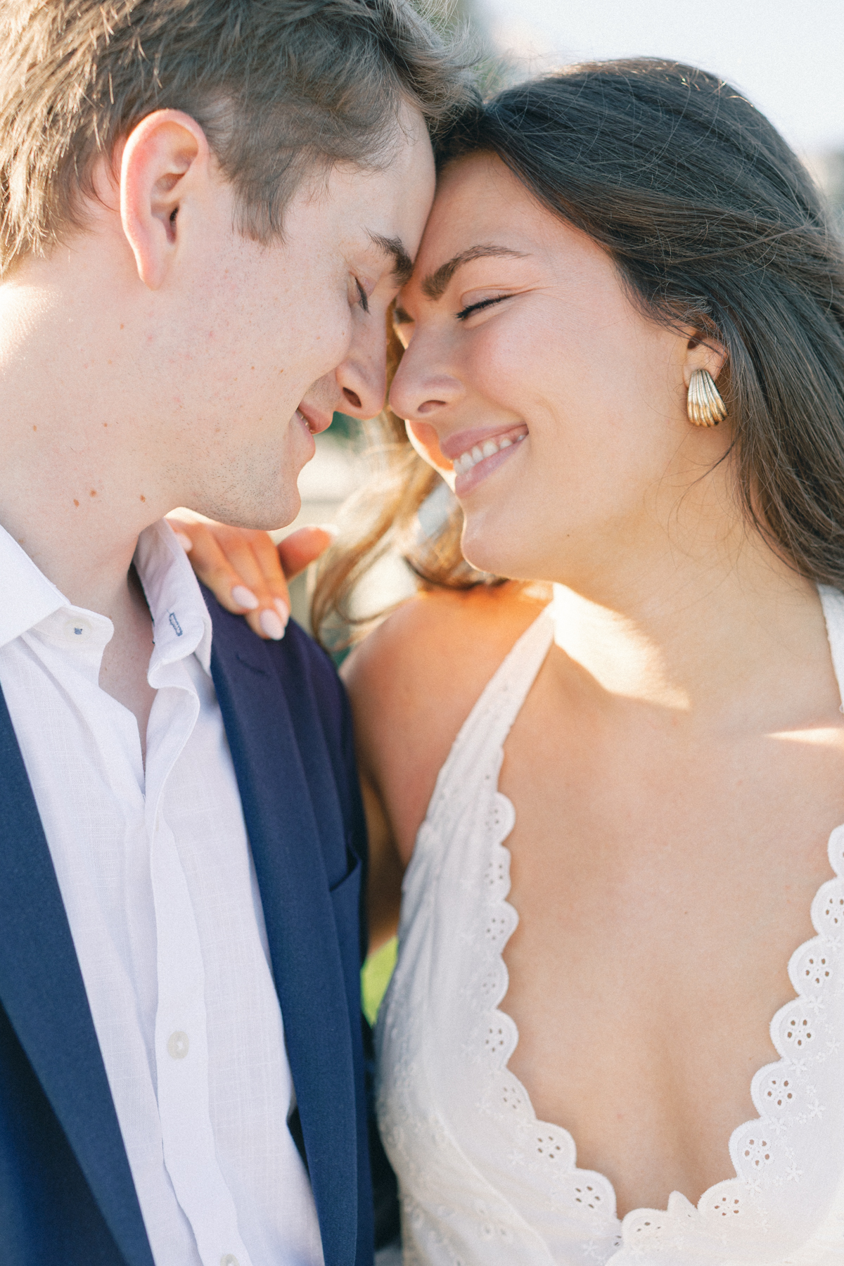 Couples faces together