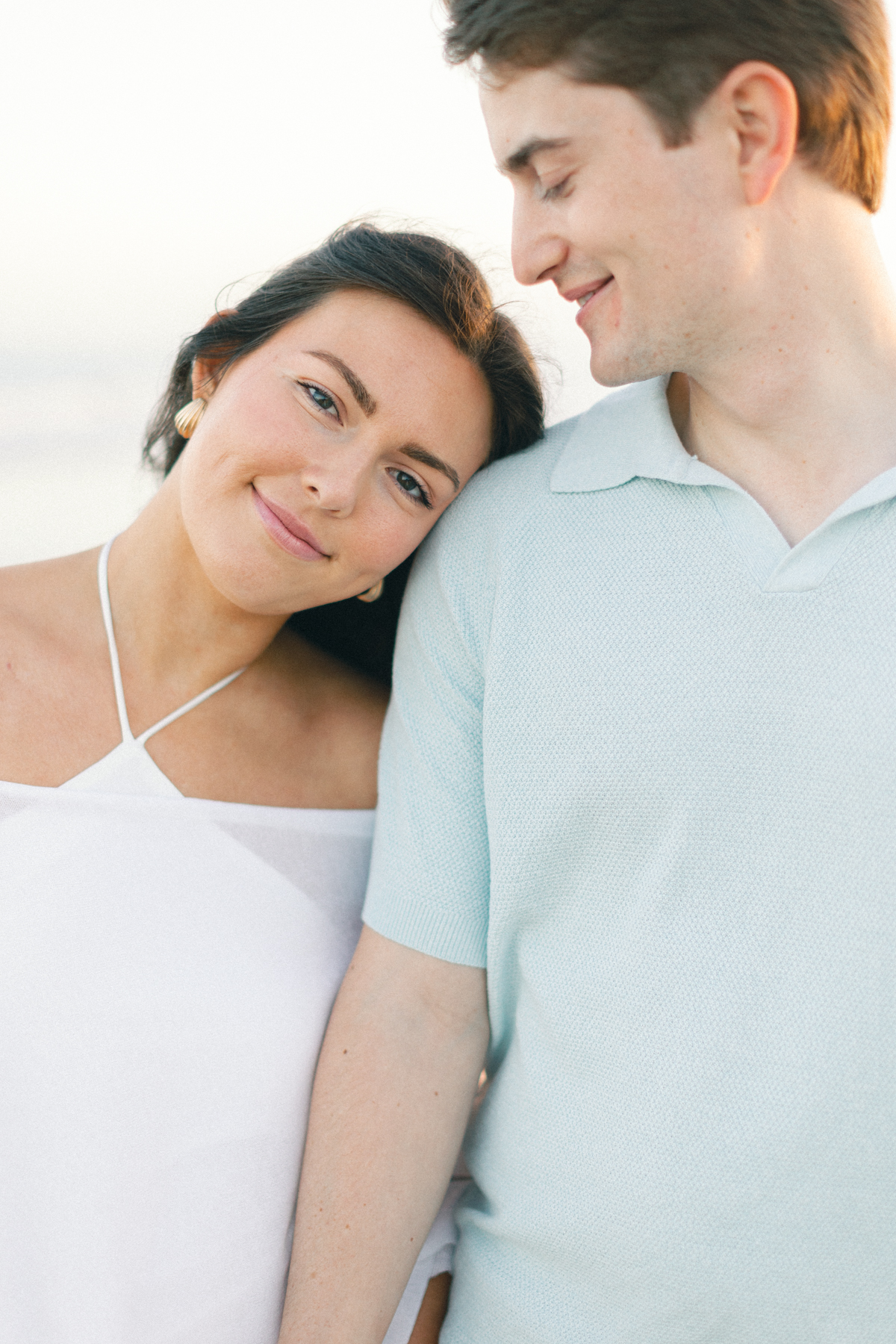 Bride looking at camera