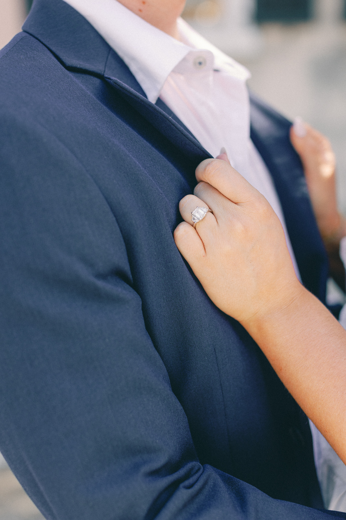 Bride hand with ring
