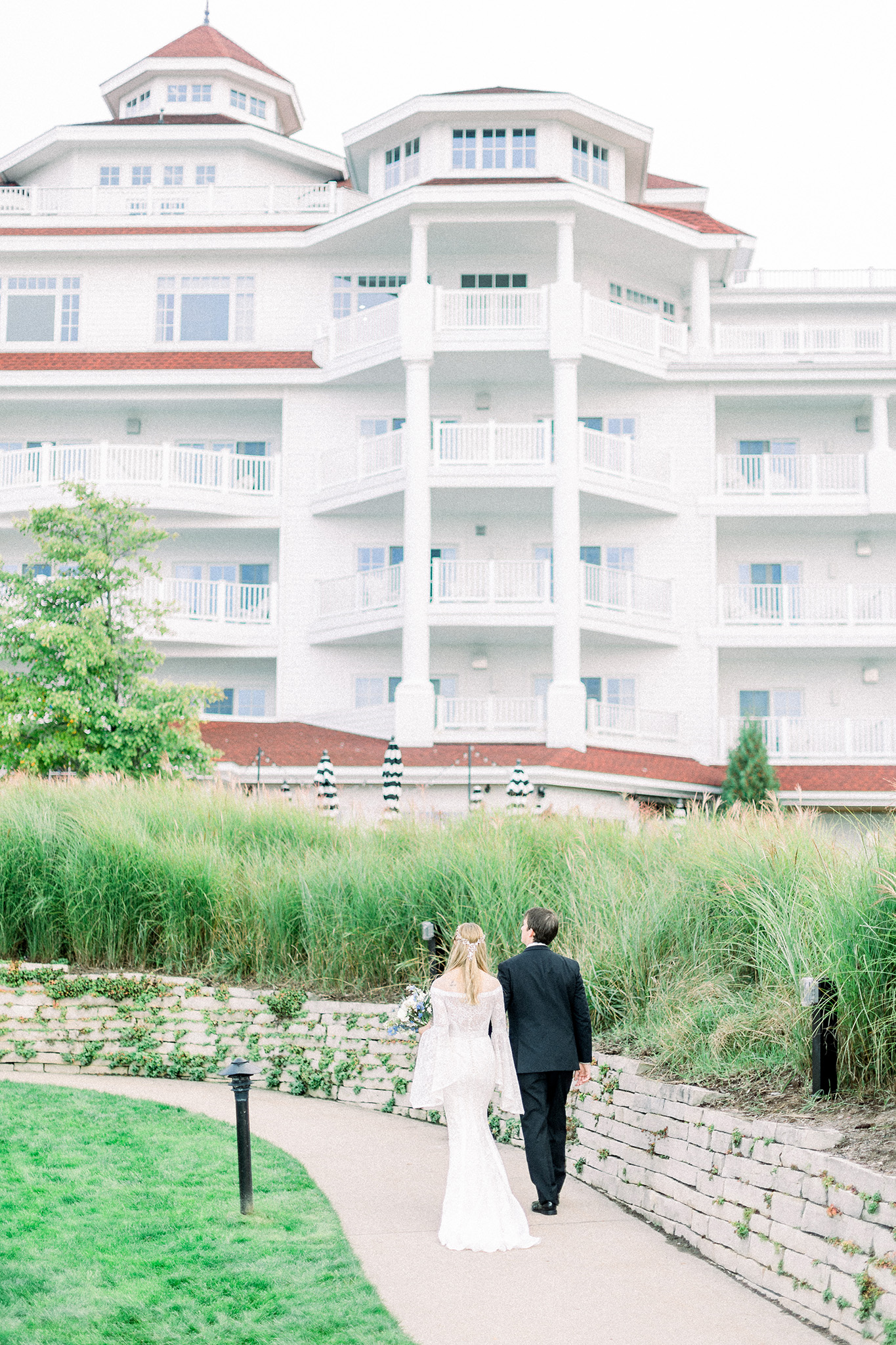 bride and groom portraits at the inn at bay harbor — northern michigan wedding photographer